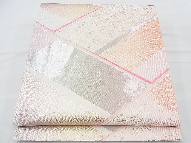 平和屋着物◎六通柄袋帯 唐織 檜垣花文 金銀糸 逸品 BAAH5348ns
