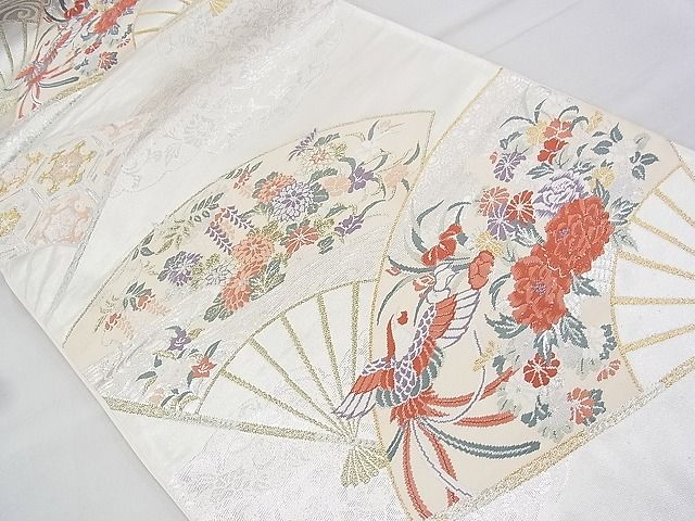 平和屋着物◎六通柄袋帯 唐織 小倉錦 金銀糸 逸品 BAAH5382ns