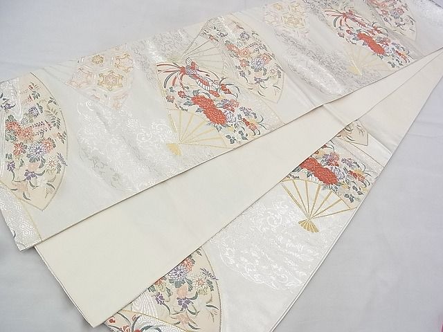 平和屋着物◎六通柄袋帯 唐織 小倉錦 金銀糸 逸品 BAAH5382ns