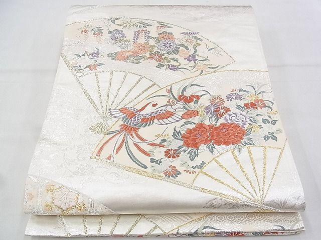 平和屋着物◎六通柄袋帯 唐織 小倉錦 金銀糸 逸品 BAAH5382ns
