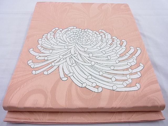 平和屋着物◎太鼓柄袋帯 ふくれ織り 乱菊 金彩 逸品 BAAH6151cm