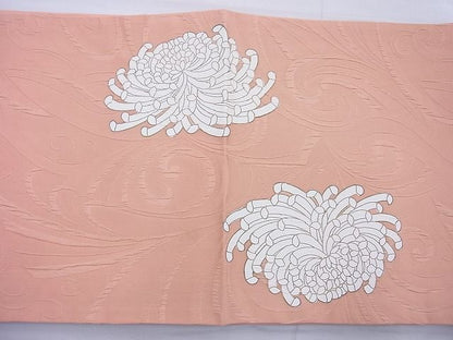 平和屋着物◎太鼓柄袋帯 ふくれ織り 乱菊 金彩 逸品 BAAH6151cm