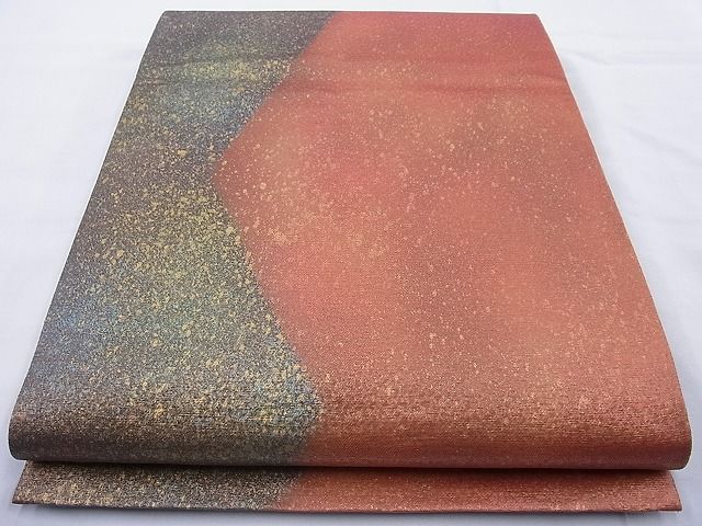 平和屋着物◎六通柄袋帯 箔散らし 金彩 引箔 逸品 BAAH6167cm