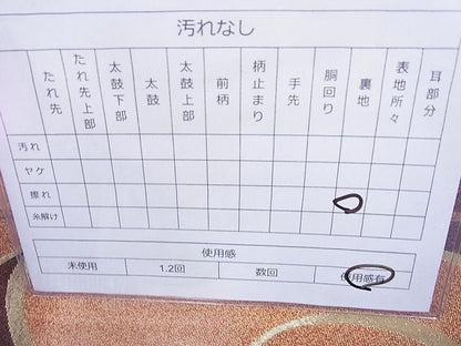 平和屋着物◎六通柄袋帯 立波文様 金糸 逸品 BAAH6166cm