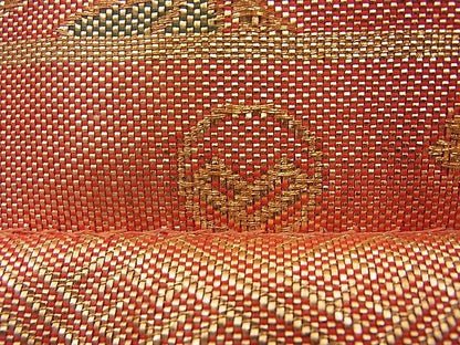 平和屋着物◎佐賀錦 六通柄袋帯 鳳凰花唐草文 金糸 やまとオリジナル 逸品 BAAH6177cm