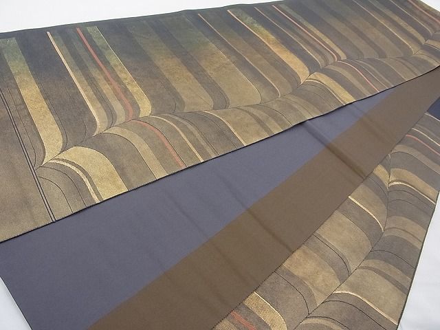 平和屋着物◎六通柄袋帯 吉祥文 金糸 逸品 BAAI4106cm