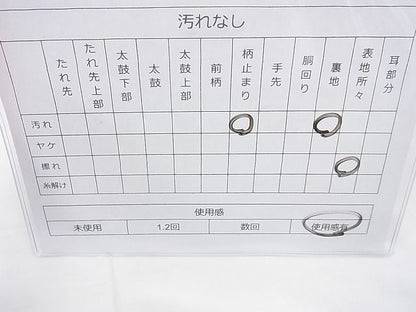 平和屋着物◎六通柄袋帯 吉祥文 金糸 逸品 BAAI4106cm