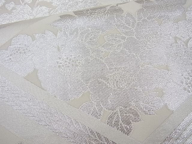 平和屋着物◎佐賀錦　両面六通柄袋帯　花菱　銀糸　やまとオリジナル　逸品　BAAI4147cm
