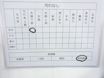 平和屋着物◎佐賀錦 六通柄袋帯 切嵌草花文 金糸 逸品 BAAI4150cm