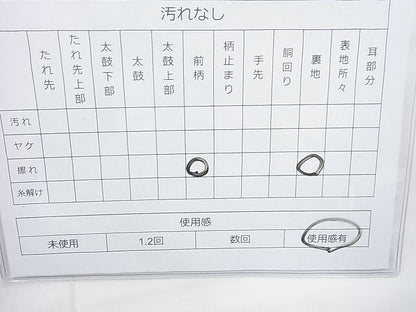 平和屋着物◎六通柄袋帯 ふくれ織り 格子花文 逸品 BAAI4137cm