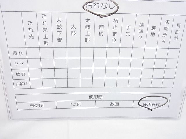 平和屋着物◎六通柄袋帯 唐織 謡本 金糸 逸品 BAAI4145cm
