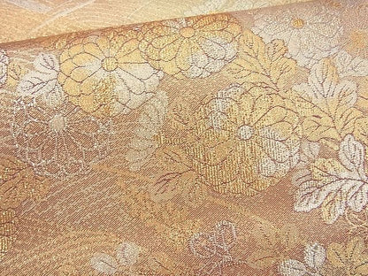 平和屋着物◎佐賀錦 六通柄袋帯 菊水文 金糸 逸品 BAAI4168cm