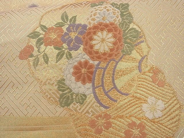 平和屋着物◎佐賀錦 六通柄袋帯 唐織 弥生錦 享華 金銀糸 逸品 BAAI4181cm