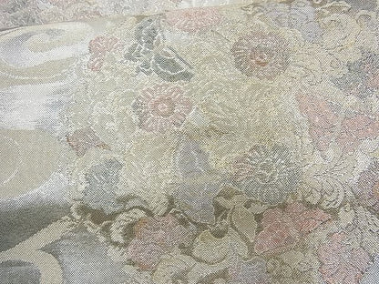 平和屋着物◎六通柄袋帯 花鳥唐草文 金銀糸 逸品 BAAI6245cm
