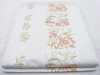 平和屋着物◎六通柄袋帯 秋草文 逸品 BAAI6311cm
