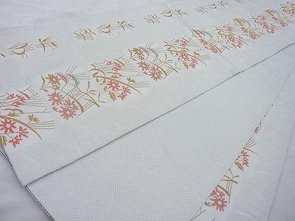 平和屋着物◎六通柄袋帯 秋草文 逸品 BAAI6311cm