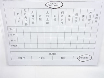 平和屋着物◎佐賀錦 六通柄袋帯 御所車花文 900織 金銀糸 逸品 BAAI6330cm