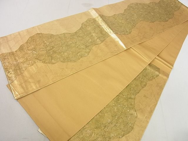 平和屋着物■六通柄袋帯 霞間道 引箔 逸品 DAAF6826du