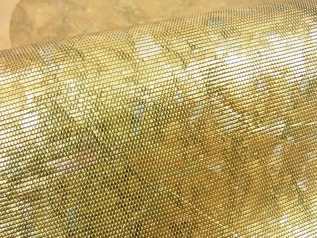 平和屋着物■六通柄袋帯 霞間道 引箔 逸品 DAAF6826du