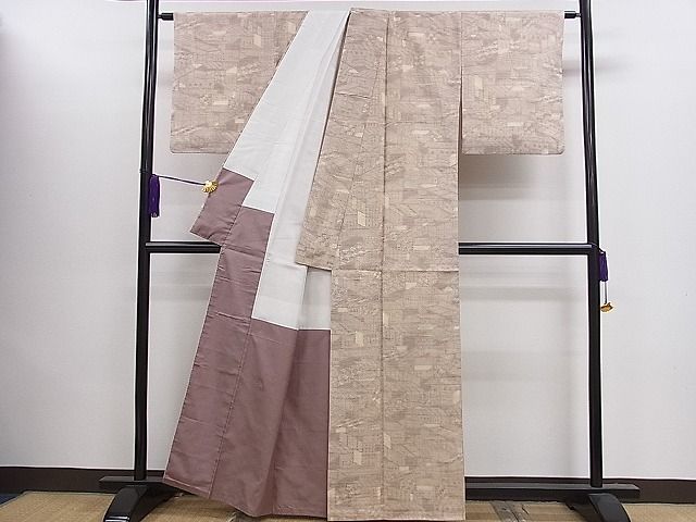 平和屋着物■上質な紬 吉祥文 逸品 CAAG9582ze