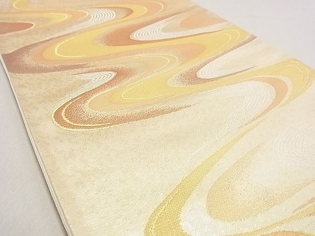 平和屋着物◎六通柄袋帯 流水文 金銀糸 逸品 DAAG5866tw