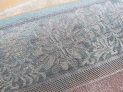 平和屋着物◎六通柄袋帯 横段吉祥文 金糸 逸品 BAAI0606du