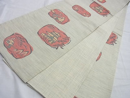 平和屋着物◎六通柄袋帯 ふくれ織 京名所風景文 逸品 BAAI0640du