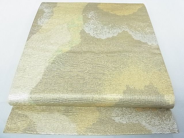 平和屋着物■六通柄袋帯　霞文　金銀糸　逸品　DAAH1286sa