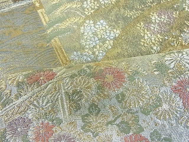 平和屋着物■六通柄袋帯 聚花春秋 几帳彩艶文 金銀糸 逸品 DAAH1336sa