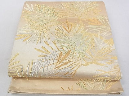 平和屋着物◎六通柄袋帯 若松葉 金銀糸 逸品 DAAH1528ox