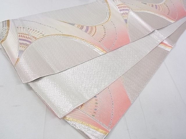 平和屋着物◎佐賀錦 六通柄袋帯 孔雀羽文 金銀糸 逸品 DAAH1547ox