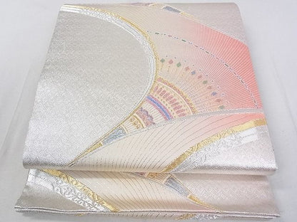 平和屋着物◎佐賀錦 六通柄袋帯 孔雀羽文 金銀糸 逸品 DAAH1547ox