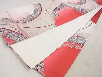 平和屋着物◎六通柄袋帯 舞花文 銀糸 逸品 DAAH1590ox