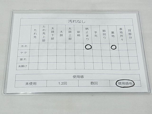 平和屋着物◎六通柄袋帯 唐織 有職扇面散らし 金糸 逸品 BAAH4705th