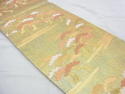 平和屋着物◎佐賀錦 六通柄袋帯 浜松 金糸 逸品 BAAH4754th