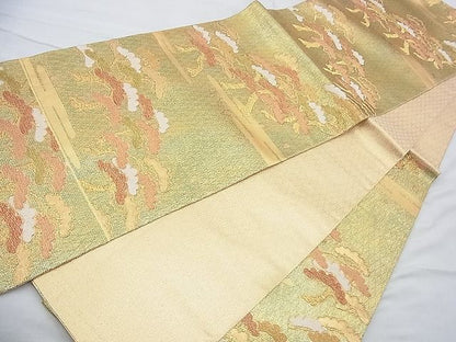 平和屋着物◎佐賀錦 六通柄袋帯 浜松 金糸 逸品 BAAH4754th