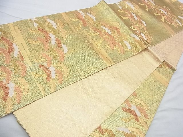 平和屋着物◎佐賀錦 六通柄袋帯 浜松 金糸 逸品 BAAH4754th