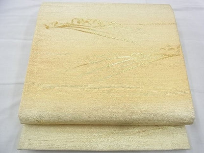 平和屋着物◎六通柄袋帯 立波文様 金糸 逸品 BAAH4778th