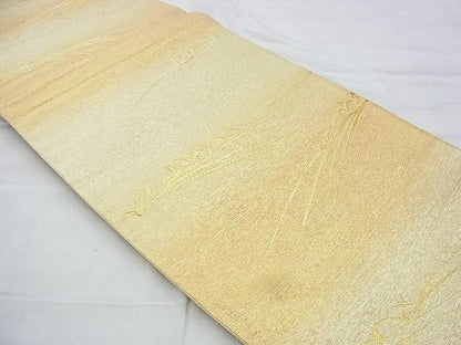 平和屋着物◎六通柄袋帯 立波文様 金糸 逸品 BAAH4778th