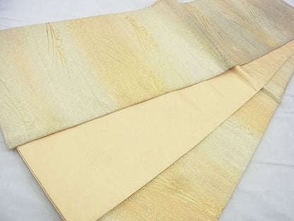 平和屋着物◎六通柄袋帯 立波文様 金糸 逸品 BAAH4778th