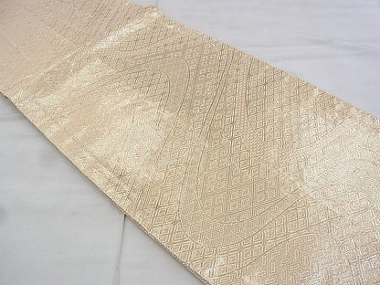 平和屋着物◎佐賀錦 全通柄袋帯 流水吉祥文 金糸 逸品 BAAH4790th