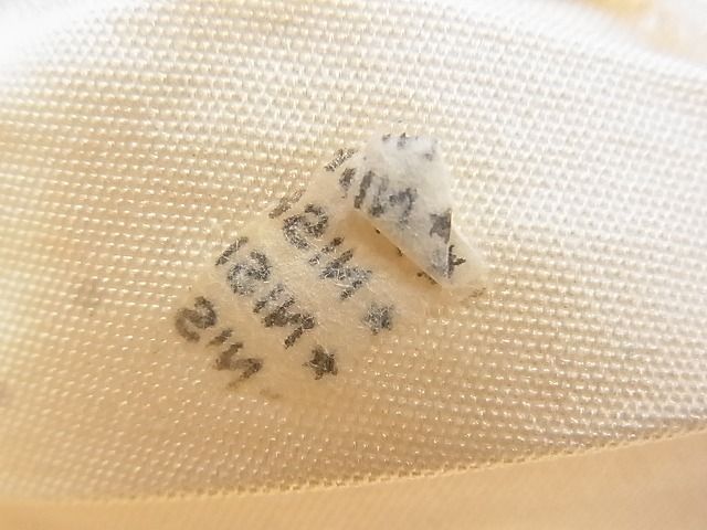 平和屋着物◎西陣 六通柄袋帯 唐織 孔雀花文 銀糸 逸品 BAAH4799th