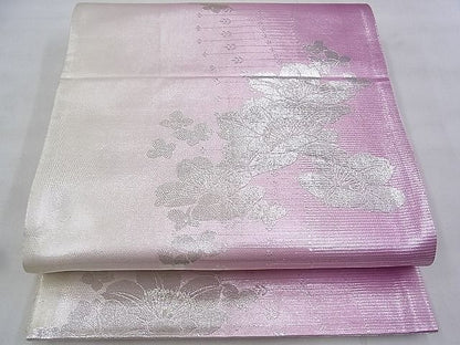 平和屋着物◎佐賀錦 全通柄袋帯 舞花文 銀糸 やまとオリジナル 逸品 BAAI6409th