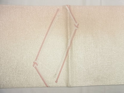 平和屋着物◎六通太鼓柄袋帯 総刺繍 結び紐 銀糸 逸品 CAAG5296ak