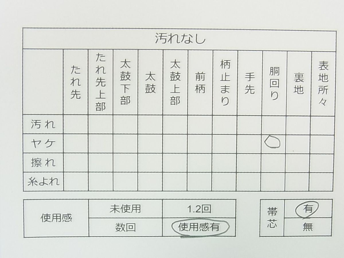 平和屋着物◎太鼓柄京袋帯　紬地　束ね熨斗文　逸品　CAAG5377ak