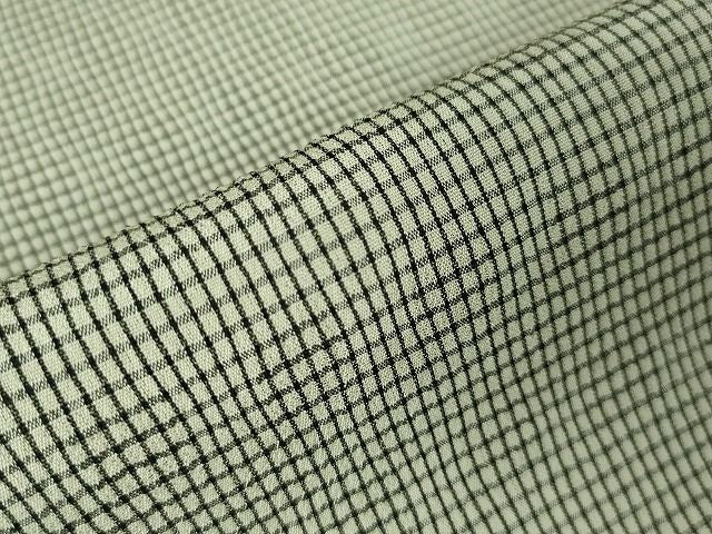 平和屋本店■極上　男性　夏物　明石縮　根啓織物謹製　証紙付き　逸品　DZAA1761kh5