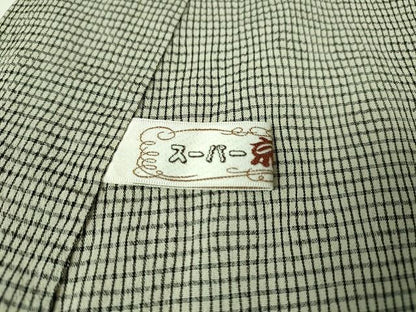 平和屋本店■極上　男性　夏物　明石縮　根啓織物謹製　証紙付き　逸品　DZAA1761kh5