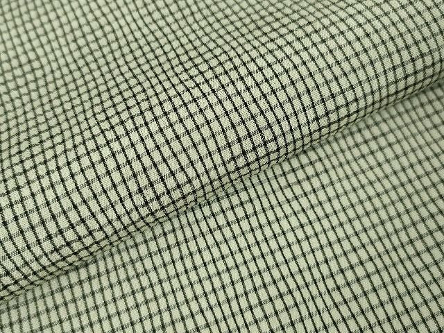 平和屋本店■極上　男性　夏物　明石縮　根啓織物謹製　証紙付き　逸品　DZAA1761kh5