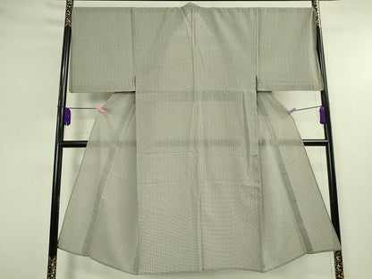 平和屋本店■極上　男性　夏物　明石縮　根啓織物謹製　証紙付き　逸品　DZAA1761kh5