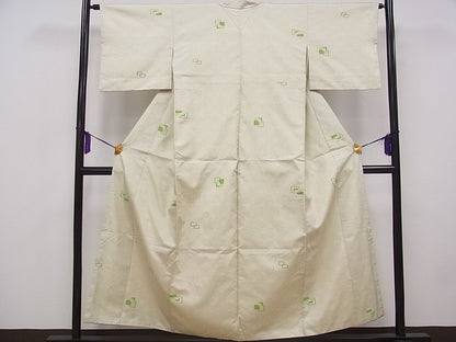 平和屋着物■上質なお召 吉祥文 逸品 CAAG8958fb